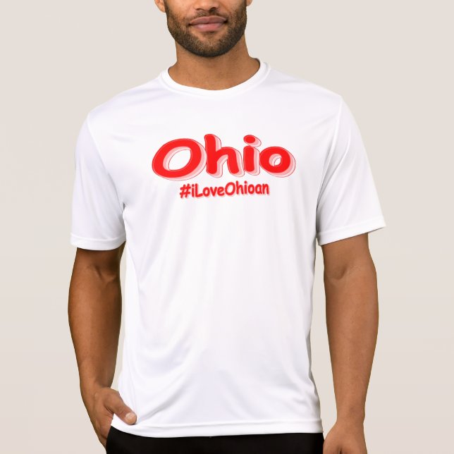 "#iLoveOhioan" Niedliches Design. Jetzt kaufen T-Shirt (Vorderseite)