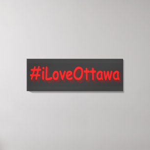 "#iLoveOttawa" Niedliches Design. Jetzt kaufen Leinwanddruck