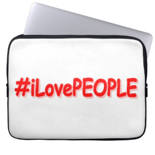 "#iLovePEOPLE" Niedliches Design. Jetzt kaufen Laptopschutzhülle