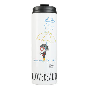 #ilovereading plastische Wasserflasche Thermosbecher
