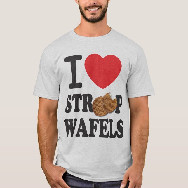 iLoveStroopwafels.com-Unterzeichnungs-T - Shirt (Vorderseite)