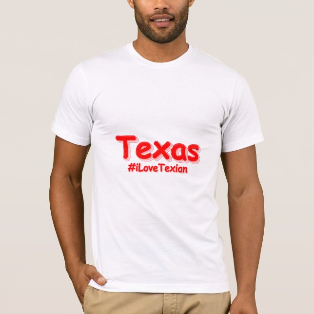 "#iLoveTexian " Niedliches Design. Jetzt kaufen T-Shirt (Vorderseite)