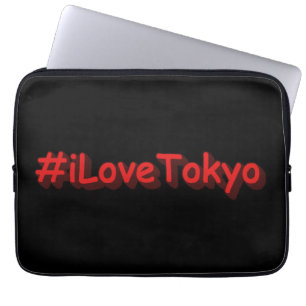 "#iLoveTokyo" Niedliches Design. Jetzt kaufen Laptopschutzhülle