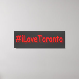 "#iLoveToronto" Niedliches Design. Jetzt kaufen Leinwanddruck