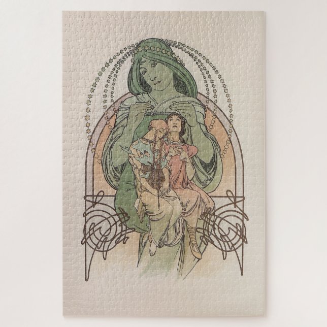 Ilsée, Princesse de Tripoli: Alphonse Mucha Puzzle (Vertikal)