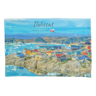 Ilulissat, Grönland - Eisbergstadt Kissenbezug