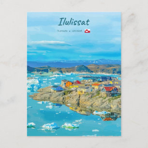 Ilulissat, Grönland - Eisbergstadt Postkarte