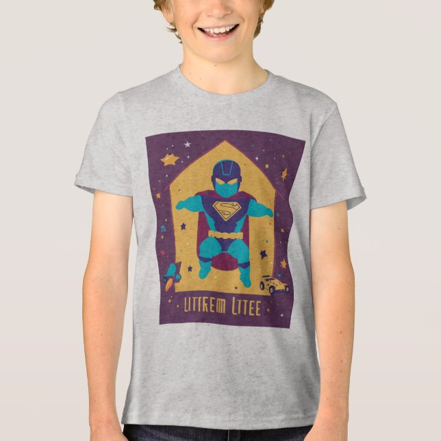 Ilustração vetorial de camiseta bebê heroi Tri-Blend shirt (Vorderseite)