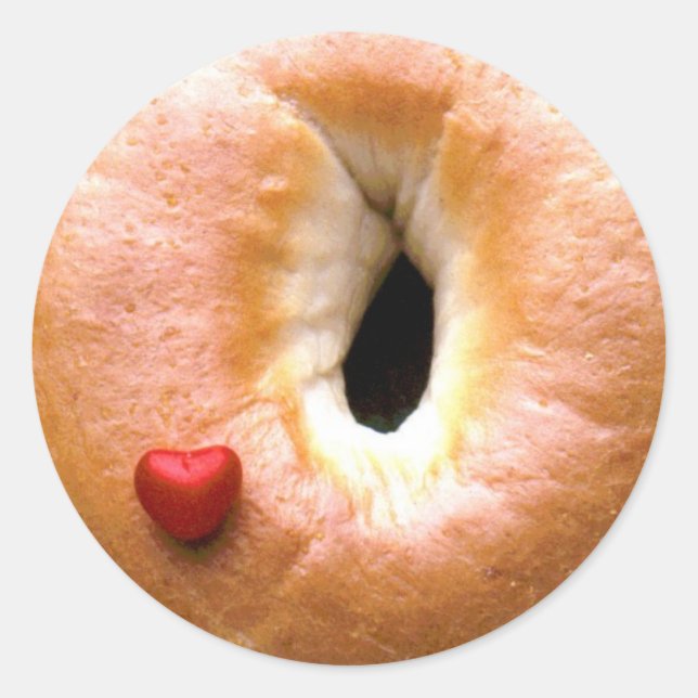 Iluvbagels Runder Aufkleber (Vorderseite)