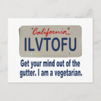ILVTOFU California License Plate