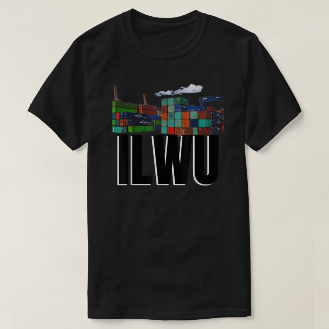 Ilwu Container Yard Cloudy Longshore T-Shirt (Design vorne)