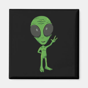 ILY Alien ASL Hand Gesture Deaf Hörverlust Aware Magnet