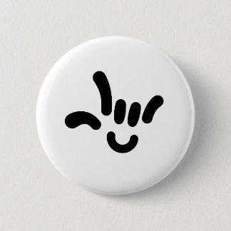 ILY (i-LIEBE SIE) in ASL Button