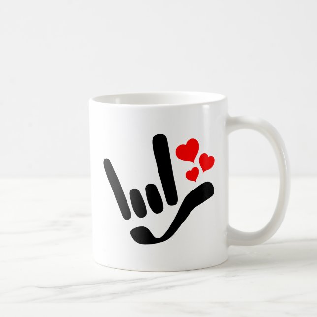 ILY in jedem Schluck Kaffeetasse (Rechts)