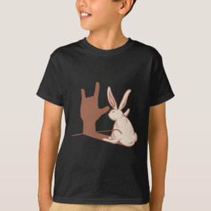 ILY Rabbit ASL Handgesture Deaf Hörverlust im Krie T-Shirt