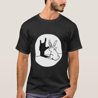 ILY Rabbit ASL Handgesture Deaf Hörverlust im Krie T-Shirt