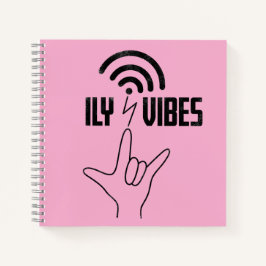 ILY Vibes - ASL Design  Notizbuch