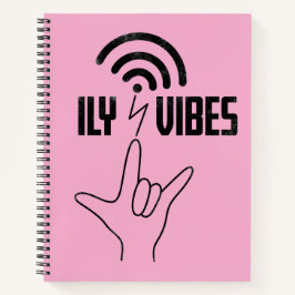 ILY Vibes - ASL Design  Notizbuch