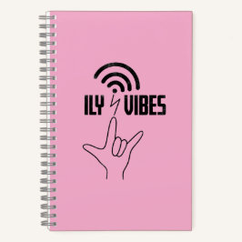 ILY Vibes - ASL Design  Notizbuch