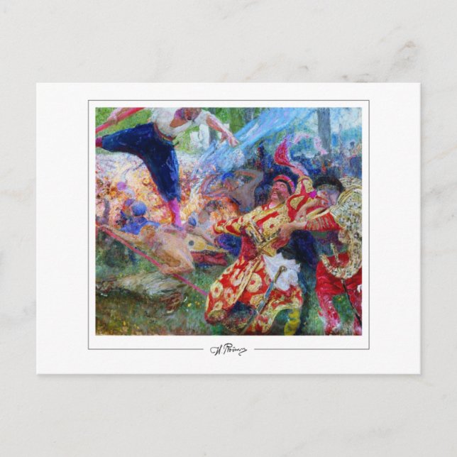Ilya Repin #718 - Fine Art Postcard Postkarte (Vorderseite)