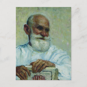 Ilya Repin-Portrait des Physiologen Ivan Pavlov Postkarte