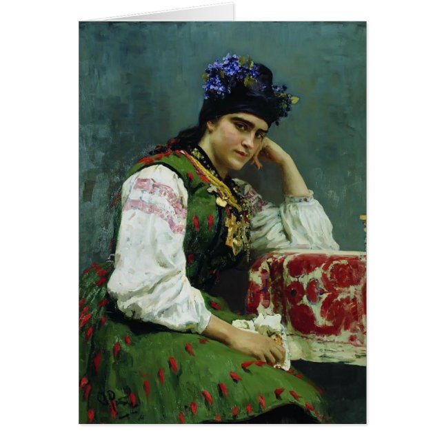 Ilya Repin- Porträt von Sophia Dragomirova (Vorne)