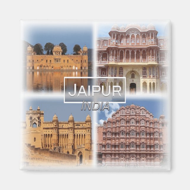 IM032 Asien, Indien, Jaipur, Kühlschrank Magnet (Vorne)