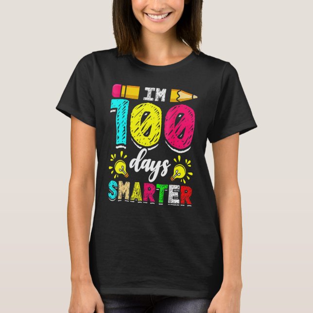 I'm 100 Days Smarter Student 100th School Day Chal T-Shirt (Vorderseite)
