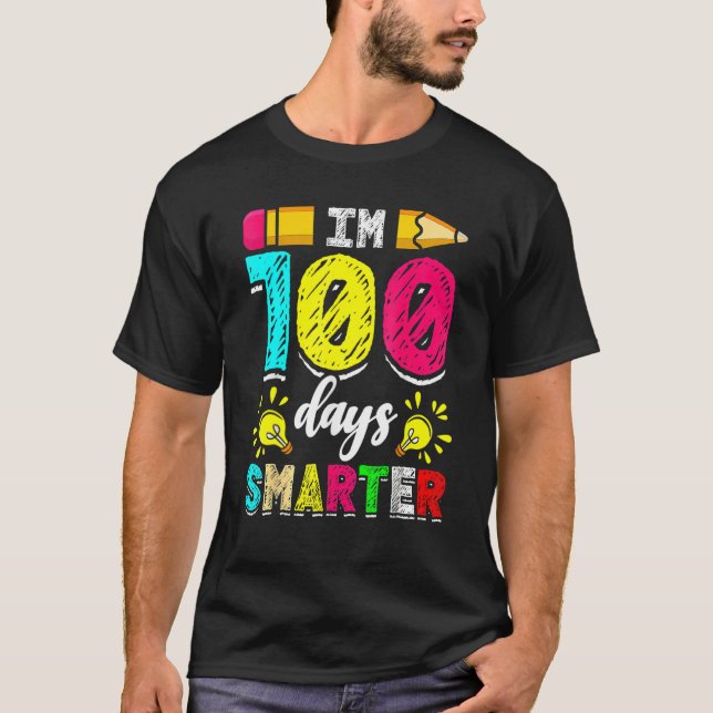 I'm 100 Days Smarter Student 100th School Day Chal T-Shirt (Vorderseite)