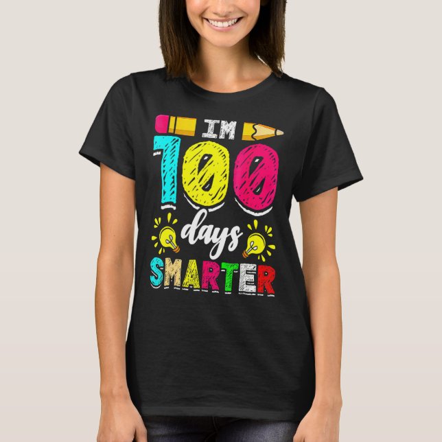 I'm 100 Days Smarter Student 100th School Day Chal T-Shirt (Vorderseite)