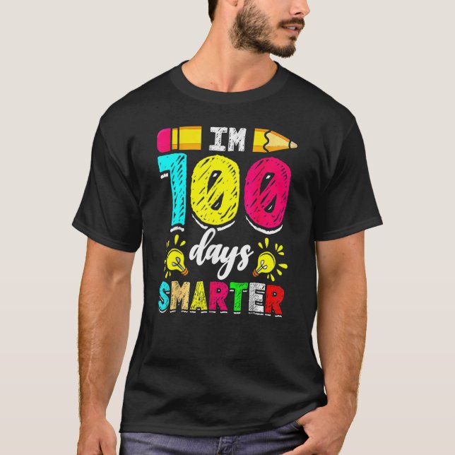I'm 100 Days Smarter Student 100th School Day Chal T-Shirt (Vorderseite)