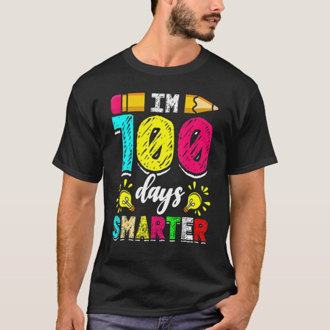 I'm 100 Days Smarter Student 100th School Day Chal T-Shirt (Vorderseite)