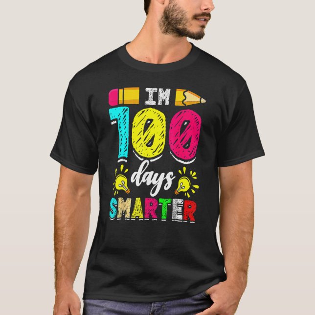 I'm 100 Days Smarter Student 100th School Day Chal T-Shirt (Vorderseite)