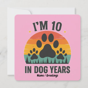 Im 10 in Hunde Jahre 80 Jahre alte Männer Sonntag Einladung