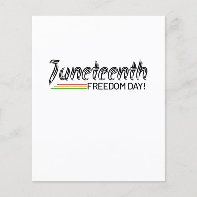 Im 19. Jahrhundert: Freiheit Afrikanischer Amerika Flyer (Vorne)