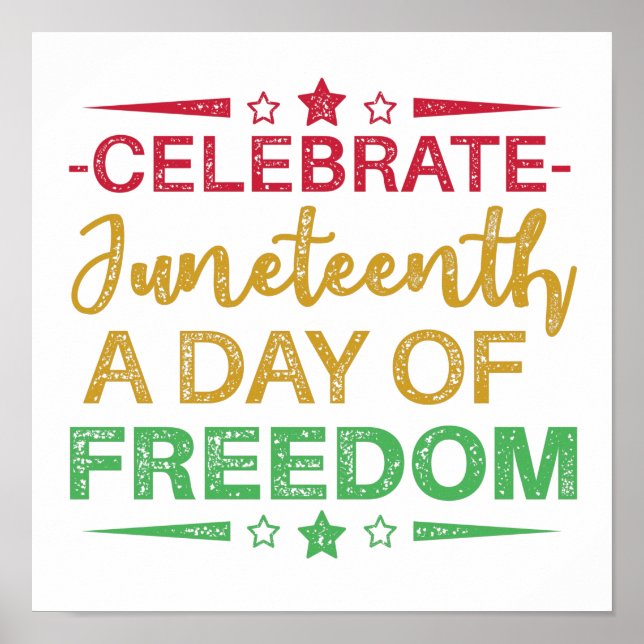 Im 19. Jahrhundert: Freiheit Afrikanischer Amerika Poster (Vorne)