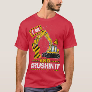 Im 4. und zerkleinern es Shirt 4 Jahre alt Digger 