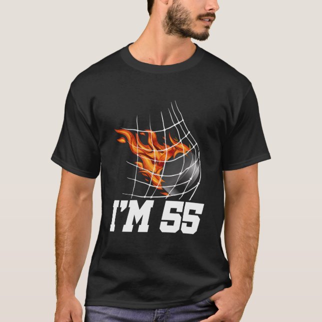 I'M 56 Ice Hockey Goal Net Sports 56Th T-Shirt (Vorderseite)