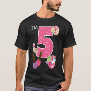 Im 5 Wellness-Center Party Birthday Girl Nail Poli T-Shirt