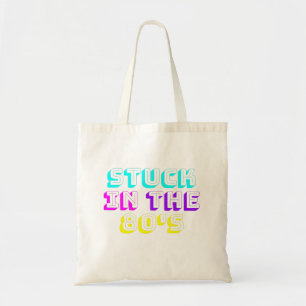 Im 80er Retro Neon Fun Flashy stecken Tragetasche