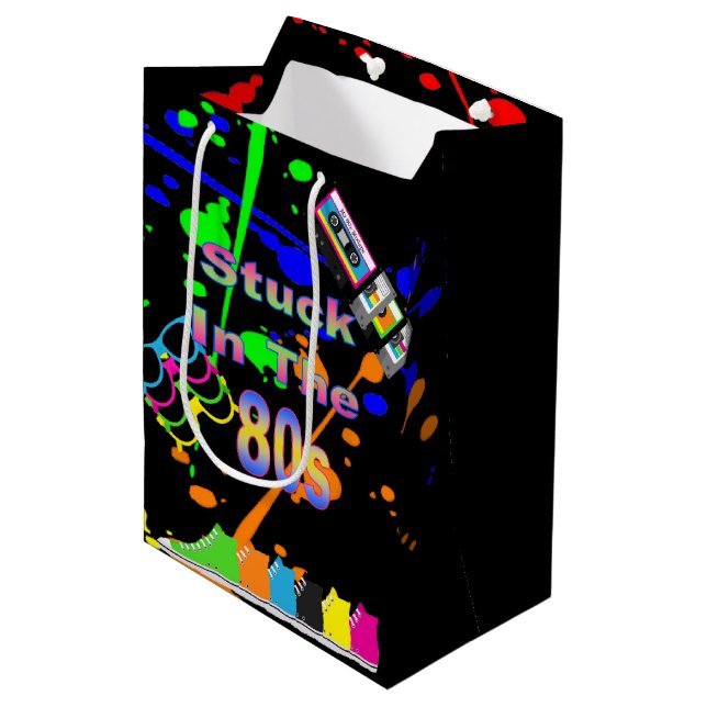 Im 80er stecken mittlere geschenktüte (Vorderseite Schrägansicht)