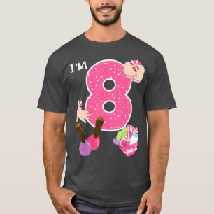 Im 8 Wellness-Center Party Birthday Girl Nail Poln T-Shirt