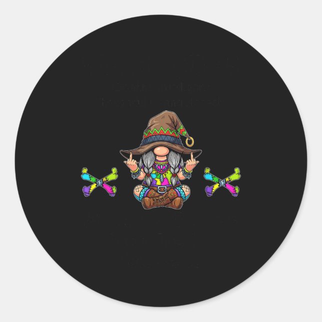 I'm A Beautiful Intelligent Thoughtful Caring Hone Runder Aufkleber (Vorderseite)