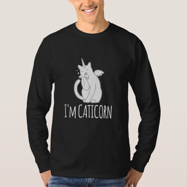 Im A Caticorn Unicorn Cat T-Shirt (Vorderseite)