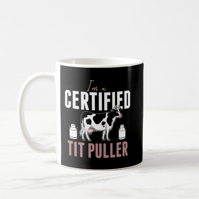Im a Certified tile pulle Funny Bauer Kaffeetasse (Links)