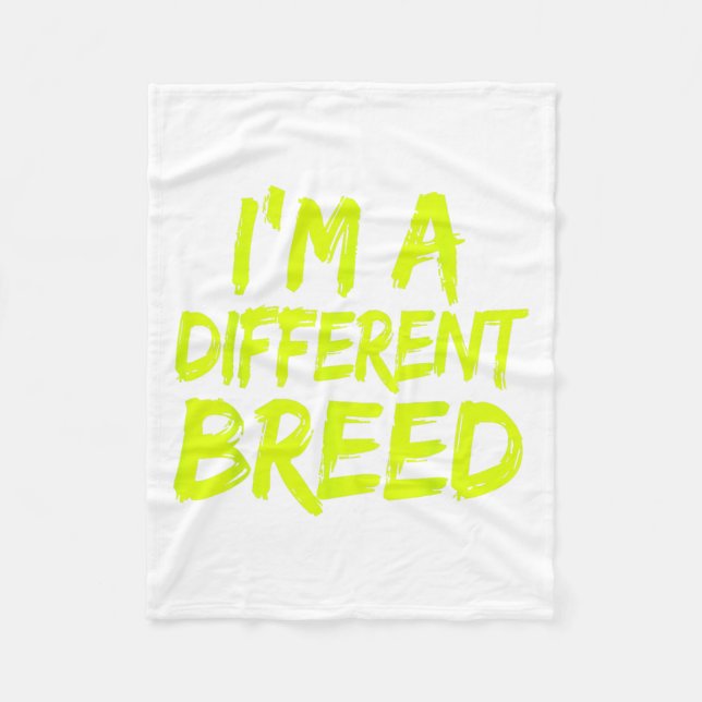 I'm A Different Breed _ Ec Motivational Work Out  Fleecedecke (Vorderseite)