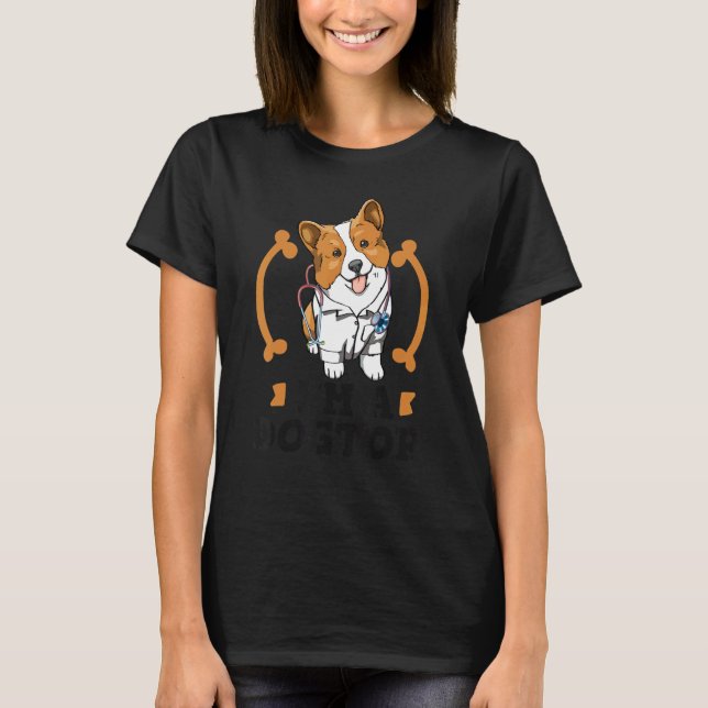 I'm A Dogtor Dog   Women Corgi Doggy Love T-Shirt (Vorderseite)