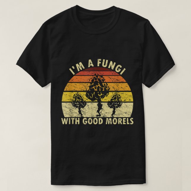 Im A Fungi Funny Mushroom Foraging Shirt Retro Fun (Design vorne)