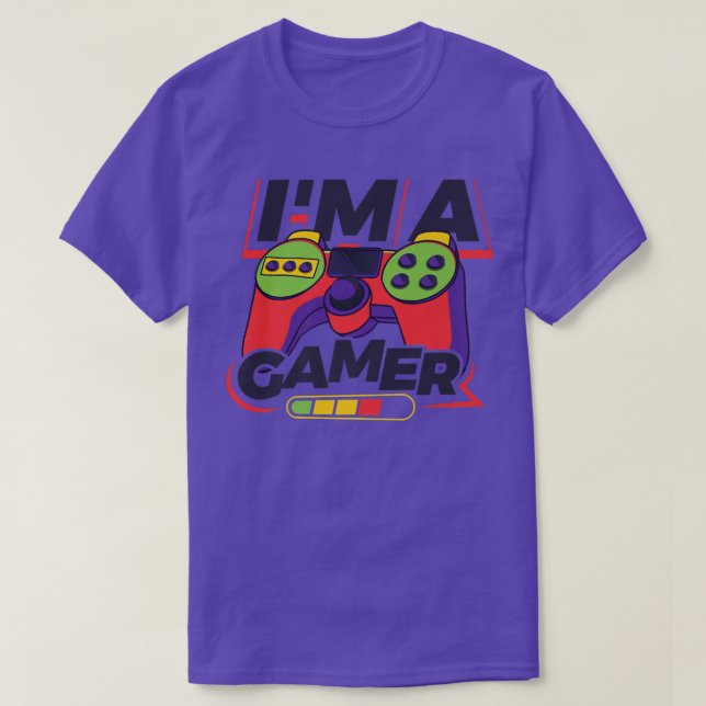 I'm A Gamer Game Player Nerd Geek Pc Console T-Shirt (Design vorne)