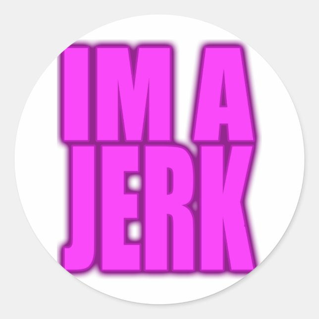 IM A JERK jerkin jerking jerking dance Runder Aufkleber (Vorderseite)